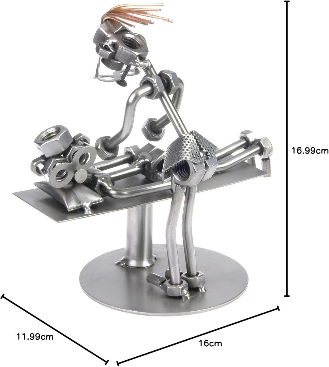 metalman24 Schraubenmännchen Masseurin I Handarbeit I Geschenkidee I Metallfigur I Metallmännchen I