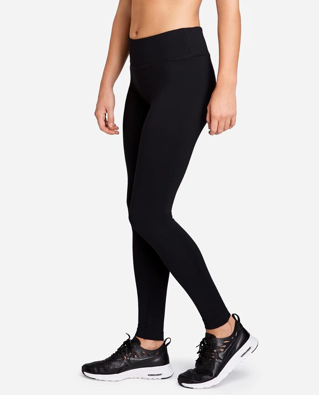 Danskin Damen Signature (Cintura Ancha) Yoga breiter Taille Leggings, Reichhaltiges Schwarz, M