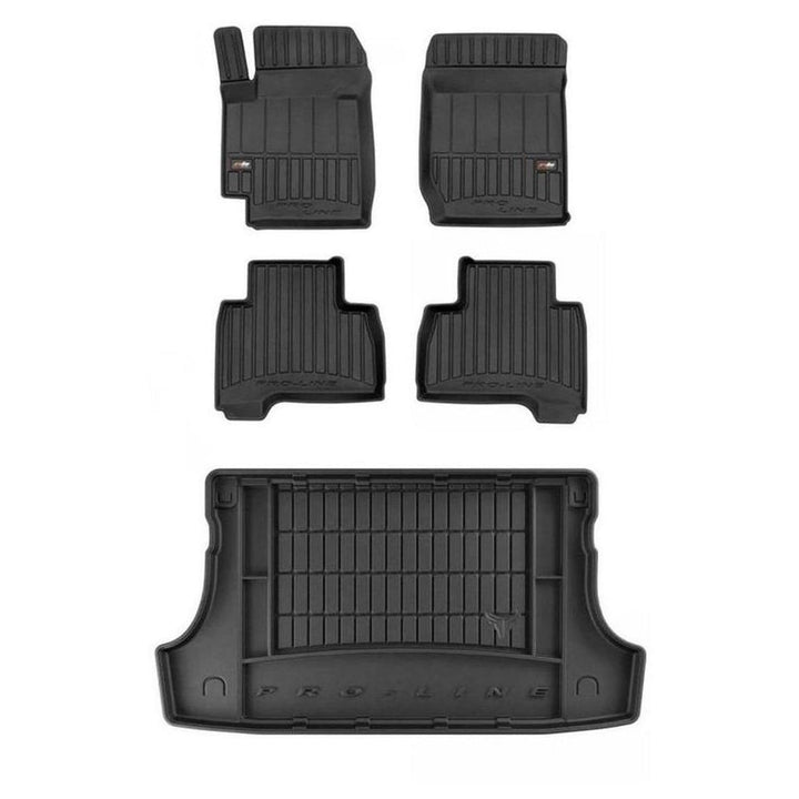 M MOTOS Satz Gummifussmatten und Kofferraummatten für Suzuki Grand Vitara II 2005-2014 Verbessern Si