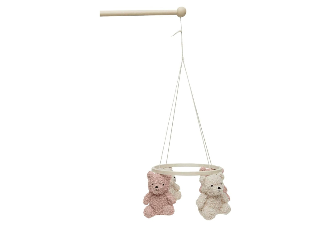 Jollein Mobile - Teddy Bear - Wild Rose/Naturel - Für Mädchen und Jungen - Für Babybett und Kinderbe
