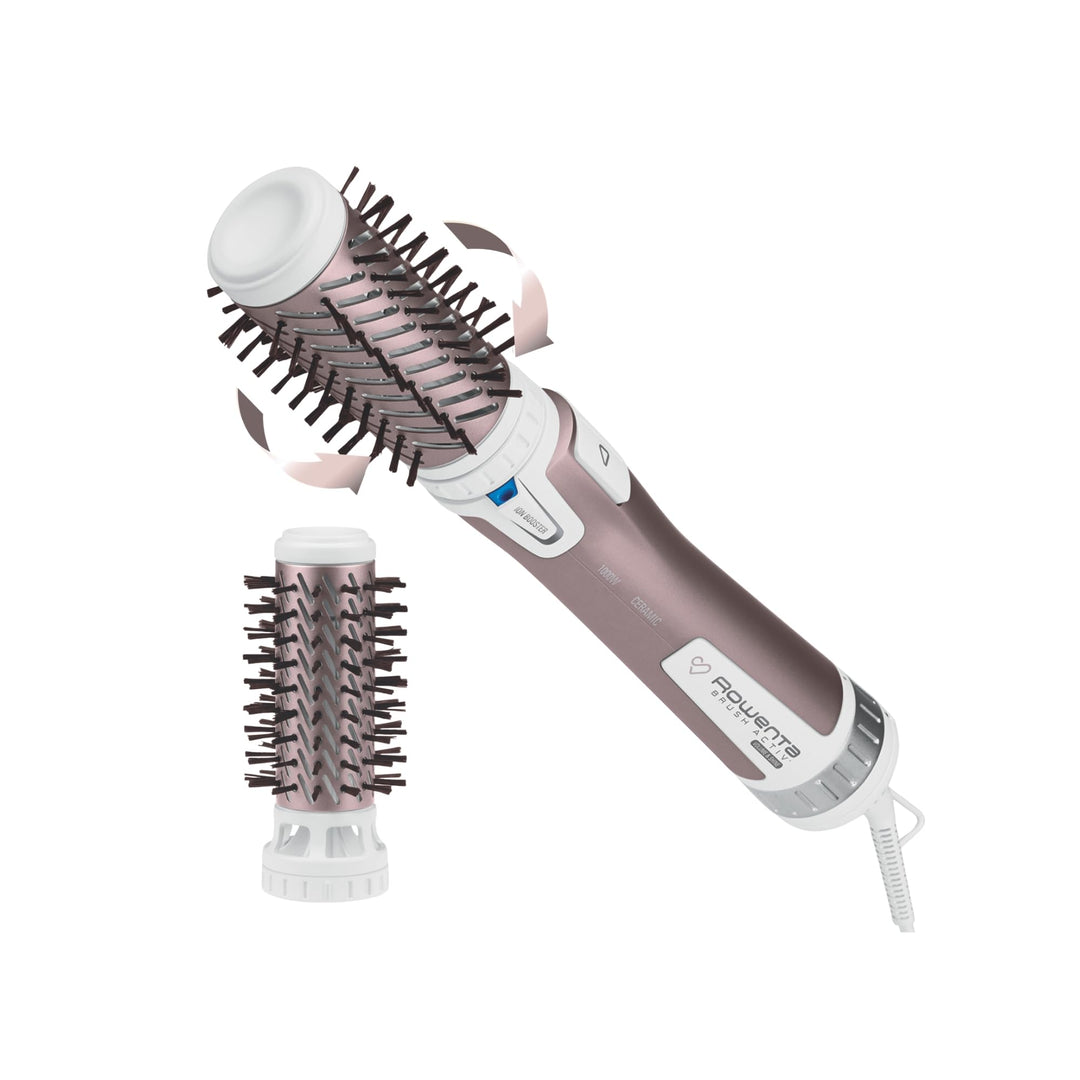 Rowenta Warmluftbürste CF9540 Brush Activ Premium Care | Mit Naturborsten | Kaschmir-Keratin-Beschic