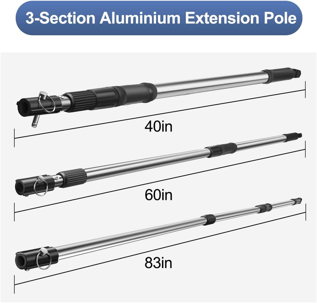 Flächenspachtel Set im Koffer mit Ergonomischem Griff, Spachtel Werkzeug (300mm + 500mm +800mm) und