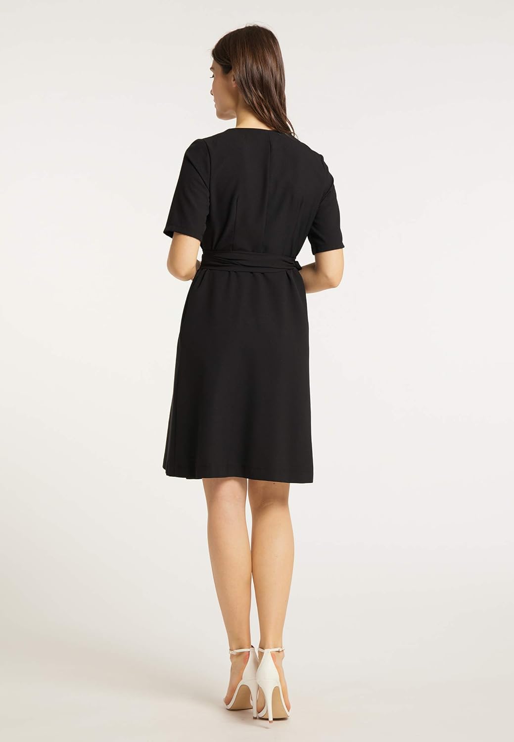 usha BLACK LABEL Damen 512010_Schwarz_L_51210653 Lässiges Kleid, L