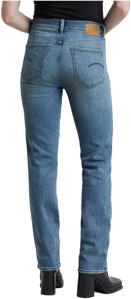 G-Star Raw Damen Strace Straight Jeans 23W / 28L Blau (Sun Faded Niagara D23951-c051-d898), 23W / 28