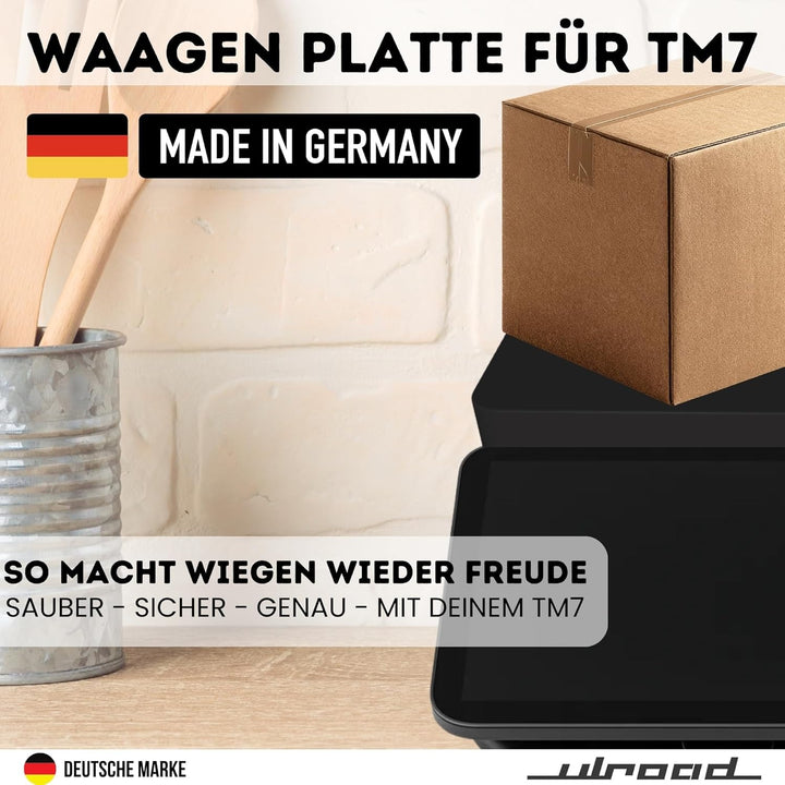 WAAGEN PLATTE passend für Thermomix TM7 Wiegeplatte Waage Abdeckung Zubehör verwandelt TM7 zur Platt