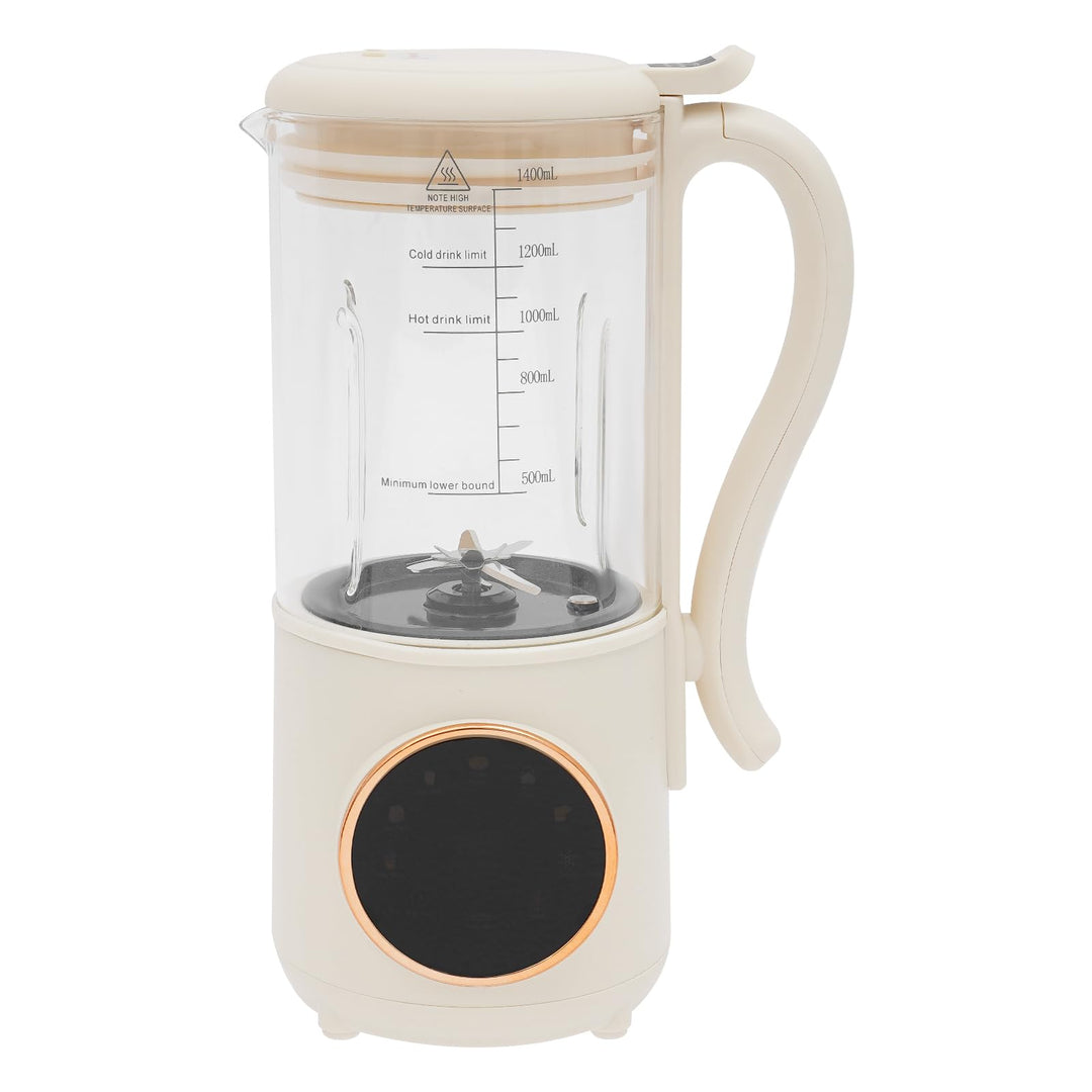 Sojamilch Maschine Nussmilchmaschine 1400ml, Entsafter Sojamilch Maschine mit 16 Klingen, Hafermilch