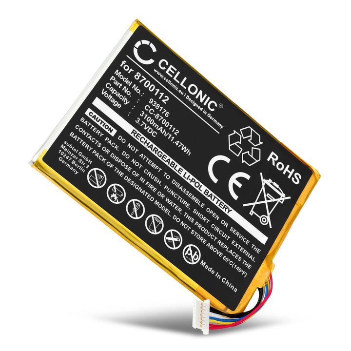 CELLONIC 1x Akku für Lautsprecher Kompatibel mit Bang & Olufsen BeoSound Moment, 8700112 - (3100mAh,