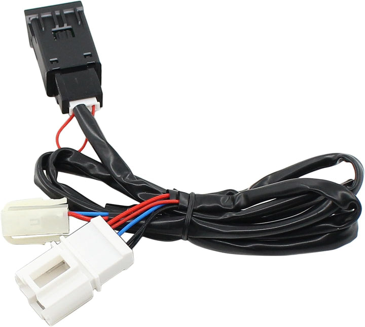 USB Ladegerät Buchse mit Kabelbaum Armaturenbrett Steckdose USB Ladesteckdose Einbaubuchse Schnellla
