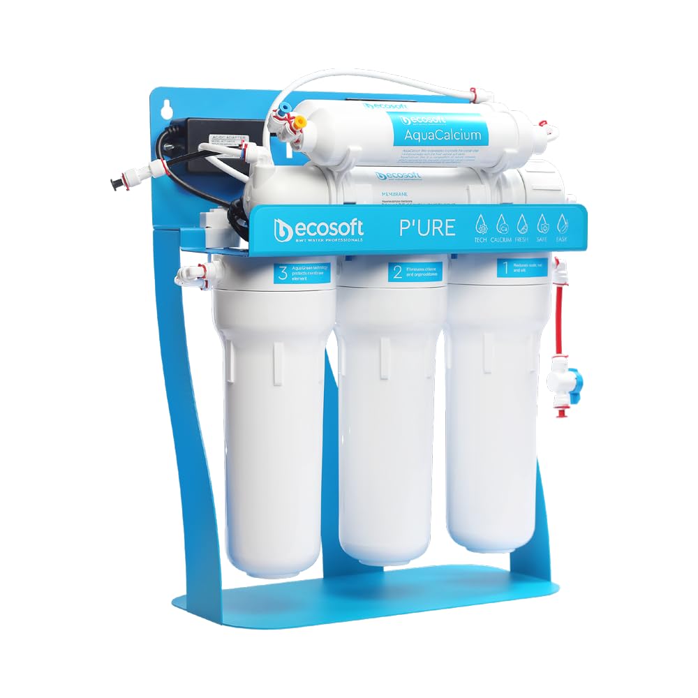 Umkehrosmoseanlage Pure Aquacalcium, Wasserfilter mit Mineralisierung (Zugabe von Calcium), Trinkwas
