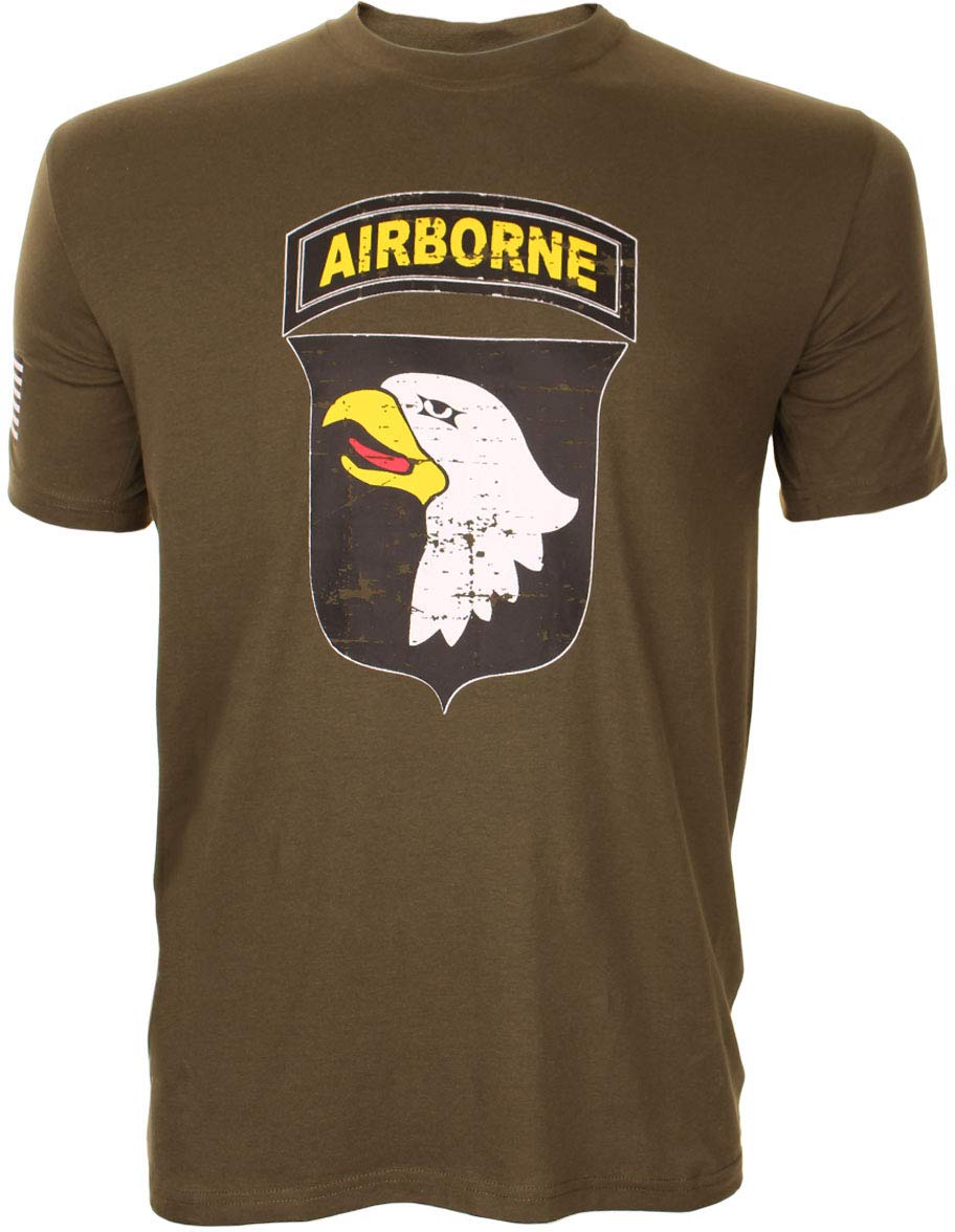 101St Airborne Grosses Logo-T-Shirt - Grün, S