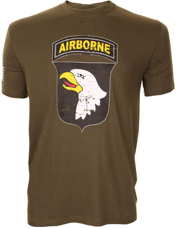 101St Airborne Grosses Logo-T-Shirt - Grün, S