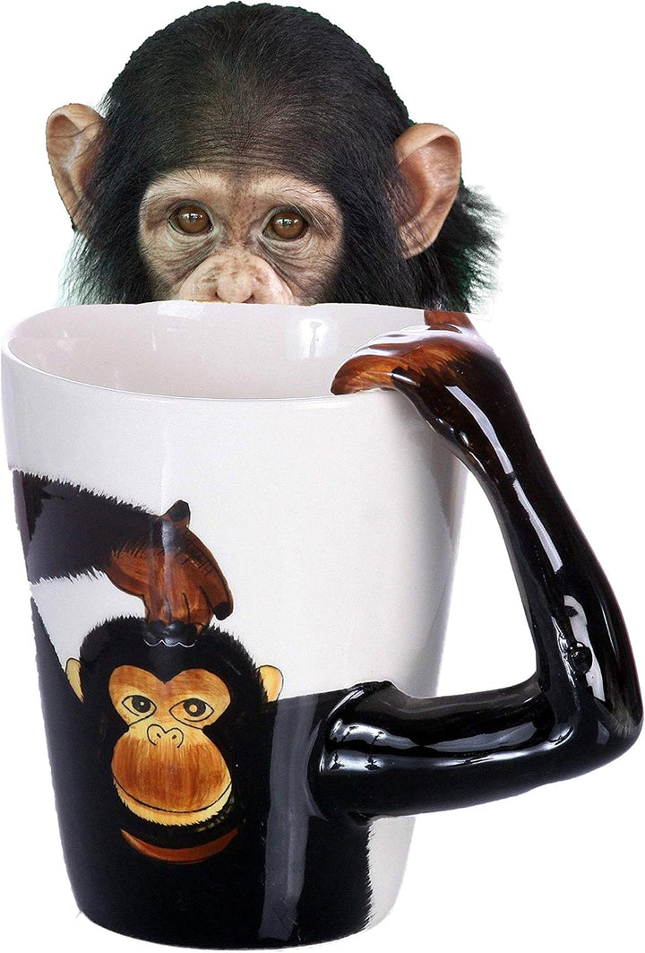 B2SEE LTD AFFE-Keramik-Tasse-Becher-Tier-Tasse 3D Tasse-Tier-Motiv-Form-Bild