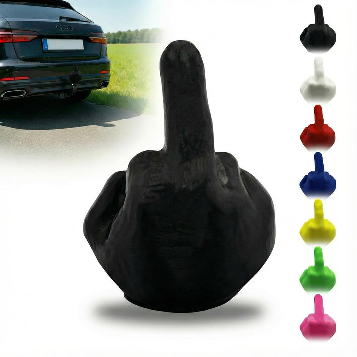 Kugelschutzkappe für Anhängerkupplungen - Hand - Mittelfinger - Abdeckkappe für Kupplungen - AHK Kap
