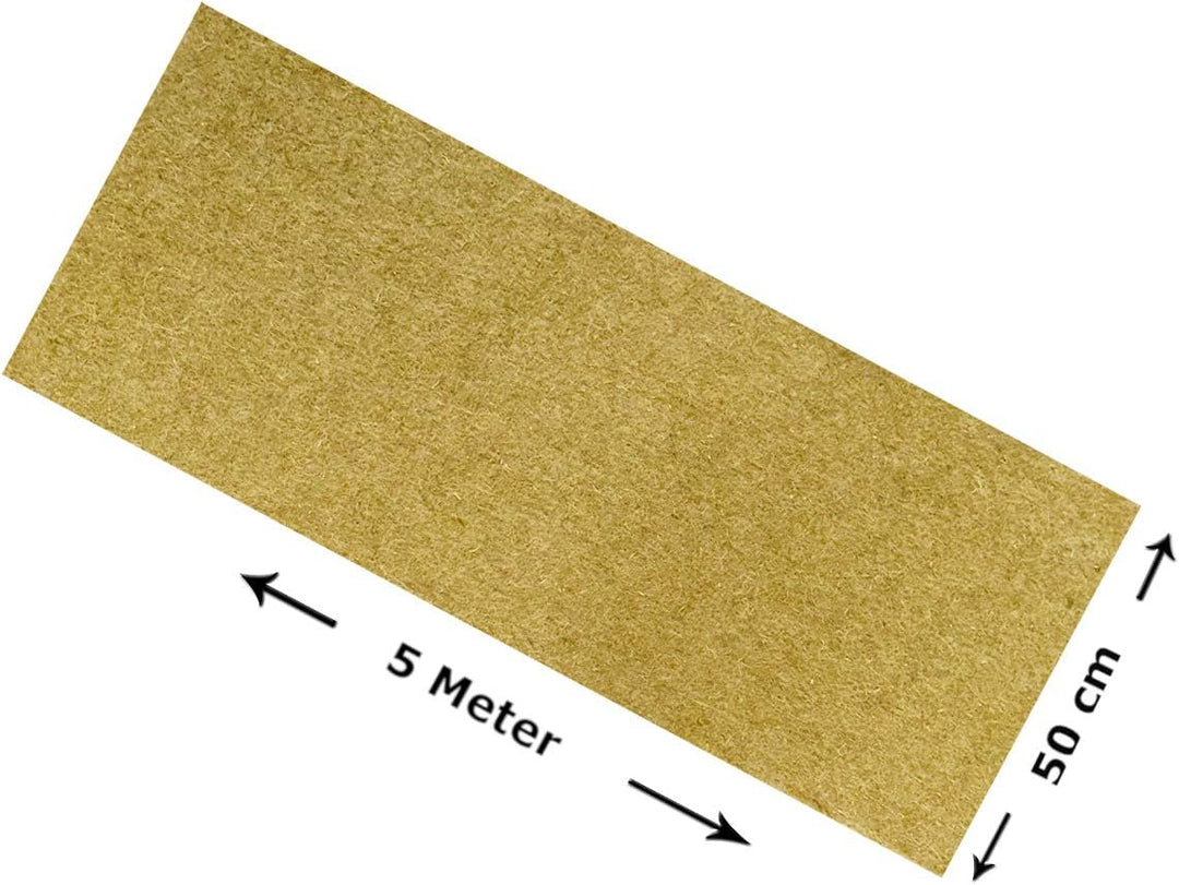 Nagerteppich 100% Hanf, Meterware, 0,50 m x 5,00 m x ca. 0,5 cm dick, Nagermatte, Hanfmatte für Kani