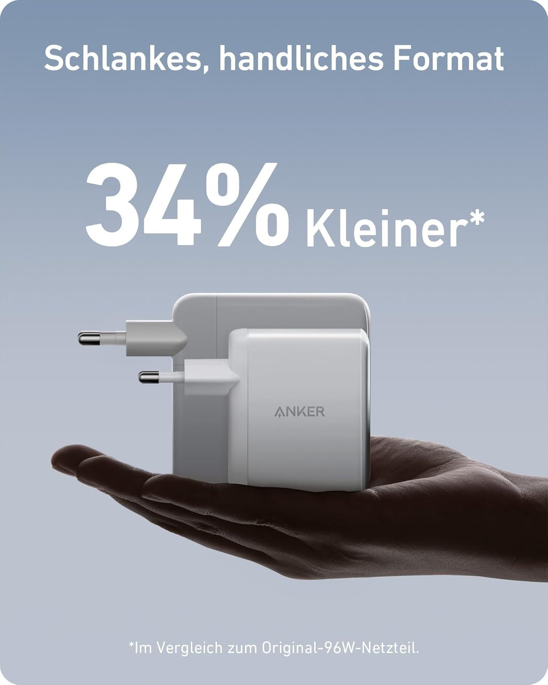 Anker 100W USB C Ladegerät, 736 Charger (Nano II 100W) Schnellladegerät, iPad ladegerät, 3-Port USB