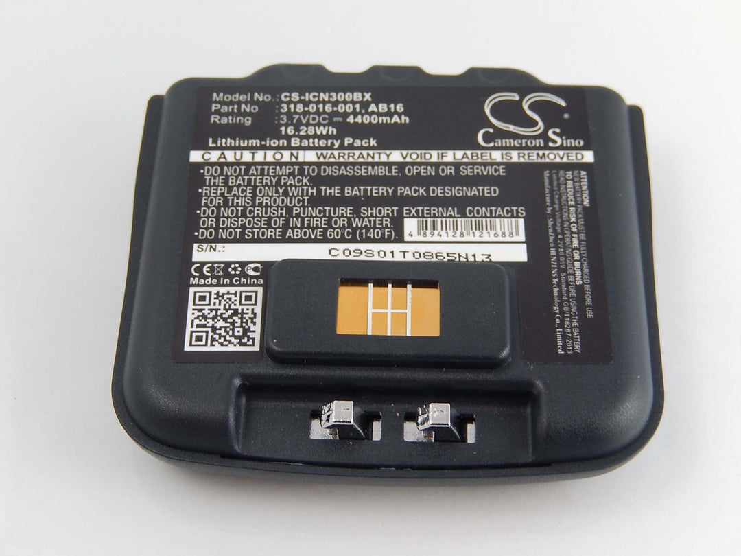 vhbw Li-Ion Akku 4400mAh (3.7V) kompatibel mit Barcode Scanner Intermec CN3, CN3E, CN4, CN4E Ersatz