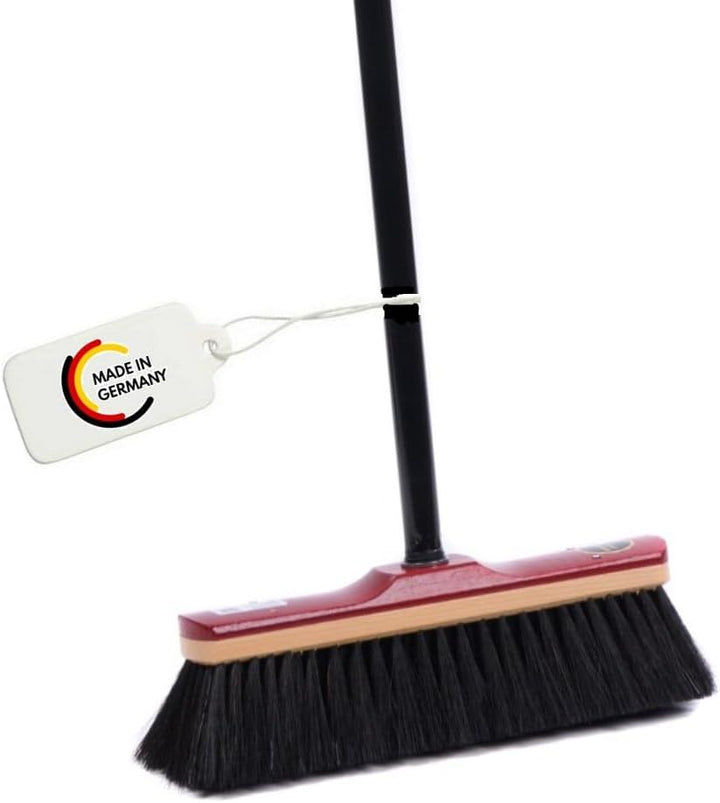 Echt- Rosshaarbesen Zimmerbesen 30cm mit Stiel Teleskopstiel Haushaltsbesen weich Rosshaar-Besen Keh