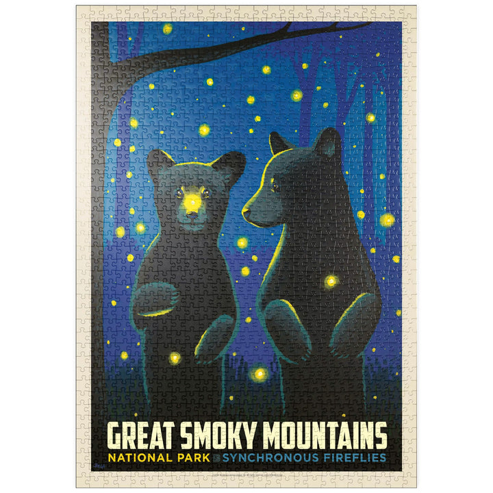 Great Smoky Mountains National Park: Firefly Cubs - Premium 1000 Teile Puzzle - MyPuzzle Sonderkolle