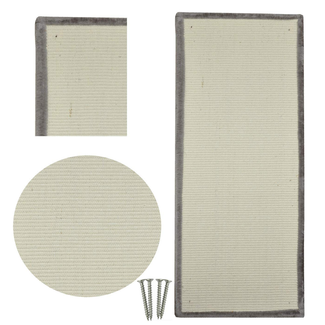 nanook Kratzbrett Sisal Kratzmatte mit Plüsch - extragrosse Kratzfläche 110 x 45 - Robustes Teppich