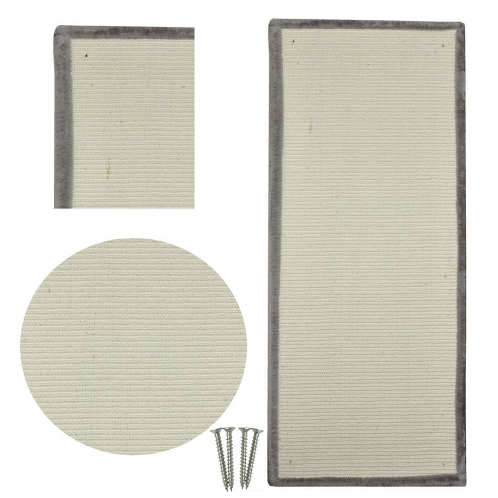 nanook Kratzbrett Sisal Kratzmatte mit Plüsch - extragrosse Kratzfläche 110 x 45 - Robustes Teppich