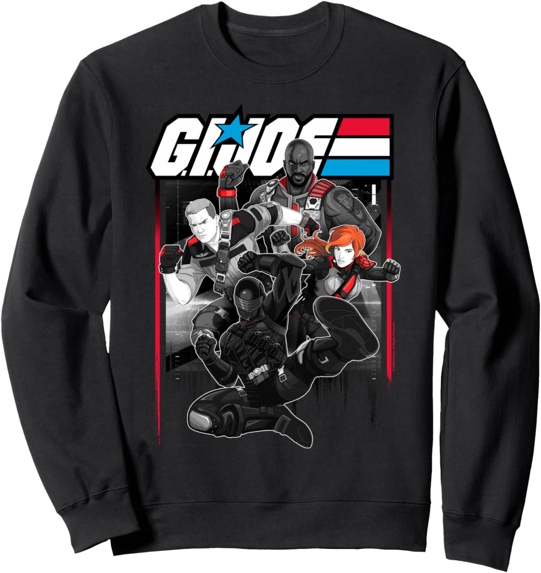 G.I. Joe Group Shot Action Pose Comic Panel Sweatshirt