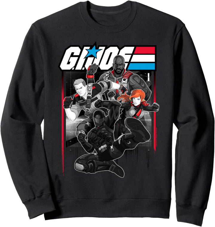 G.I. Joe Group Shot Action Pose Comic Panel Sweatshirt