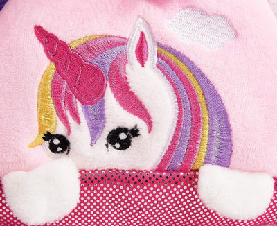 BRUBAKER Einhorn Tasche Regenbogen - 20 cm - Plüschtier in Handtasche - Plüsch Stofftier Kuscheltier