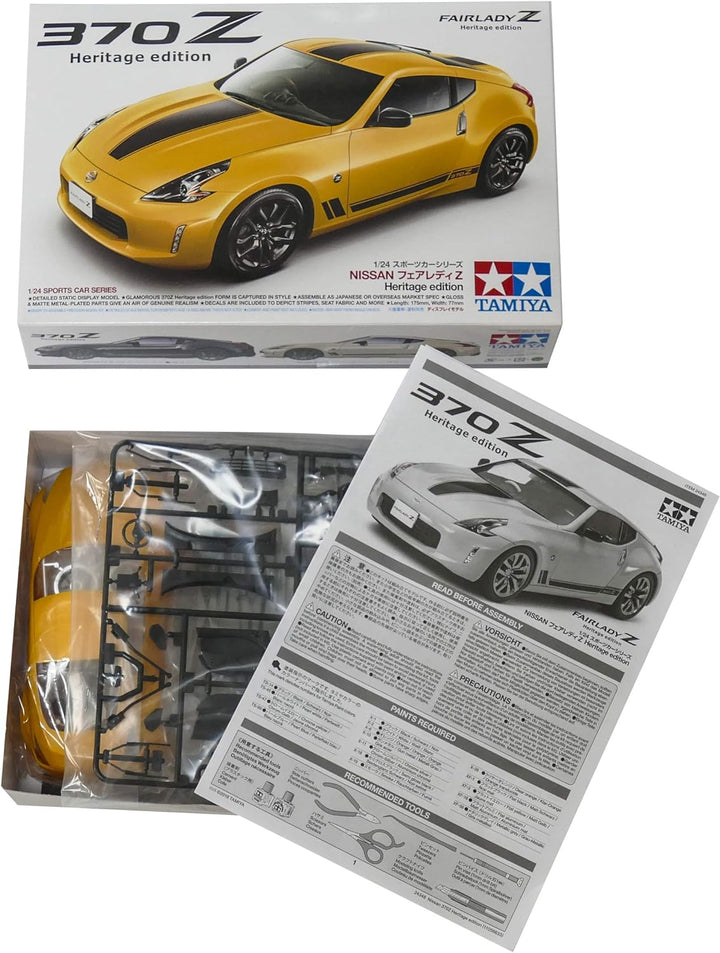 TAMIYA 24348 300024348 Nissan Fahrzeug 24348-1:24 370Z Heritage Edition, Modellbau, Plastik Bausatz,