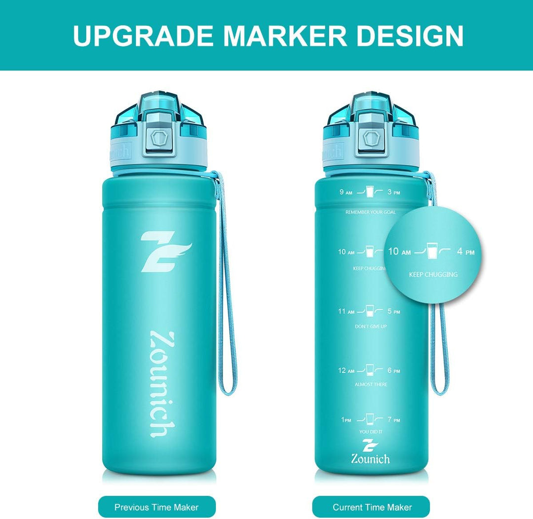 Zounich Trinkflasche Kinder Auslaufsichere 1L/700ml/500ml-BPA frei trinkflaschen Sport Tritan Kunsts