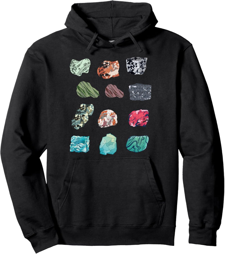 Gestein Sammlung Wissenschaft Geologie Nerd Geschenk Geologe Pullover Hoodie