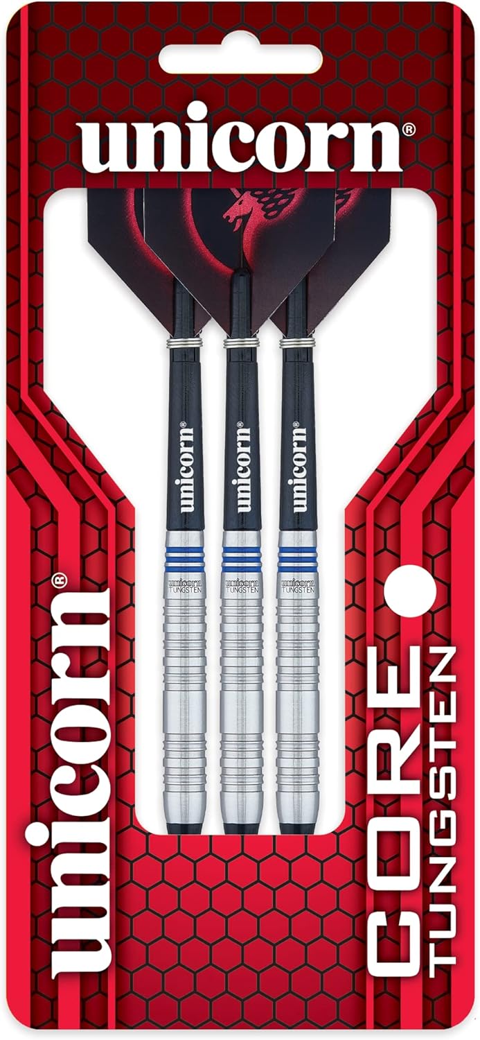 Unicorn Dart-Set mit weicher Spitze, Wolfram-Barrels | 17 g, 18 g, 19 g oder 20 g Stil 1 18 g, Stil