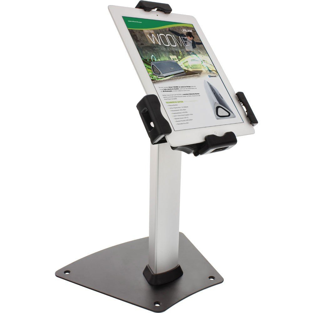 InLine 23166C Tablet-Thekenhalterung zur Präsentation, abschliessbar, universell für 7,9"-10,1" Tabl