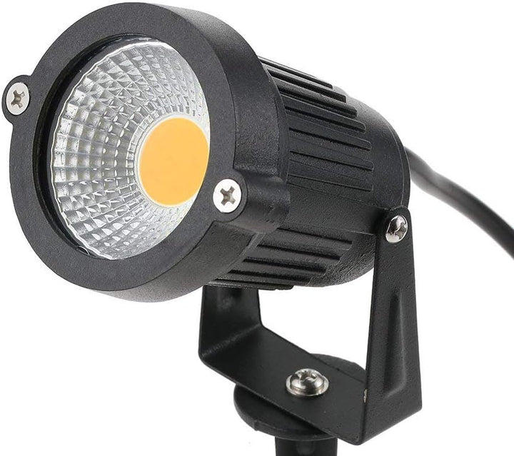 4 PCS 5W COB LED Gartenleuchte mit Erdspiess Gartenstrahler IP65 wasserdicht 85-265V/AC für Garten,