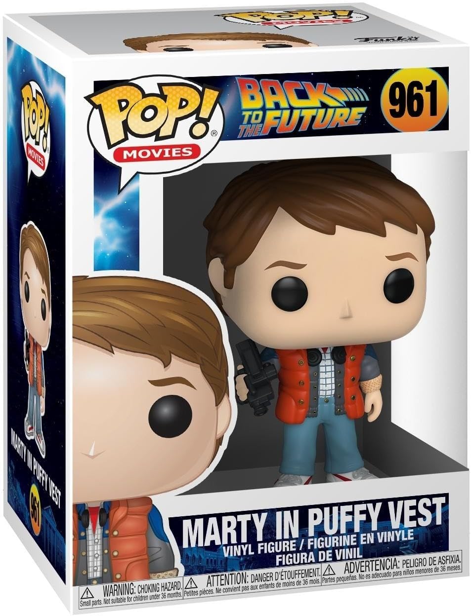 Funko Pop! Movies: BTTF - Marty McFly in Puffy Vest - Back to The Future - Vinyl-Sammelfigur - Gesch