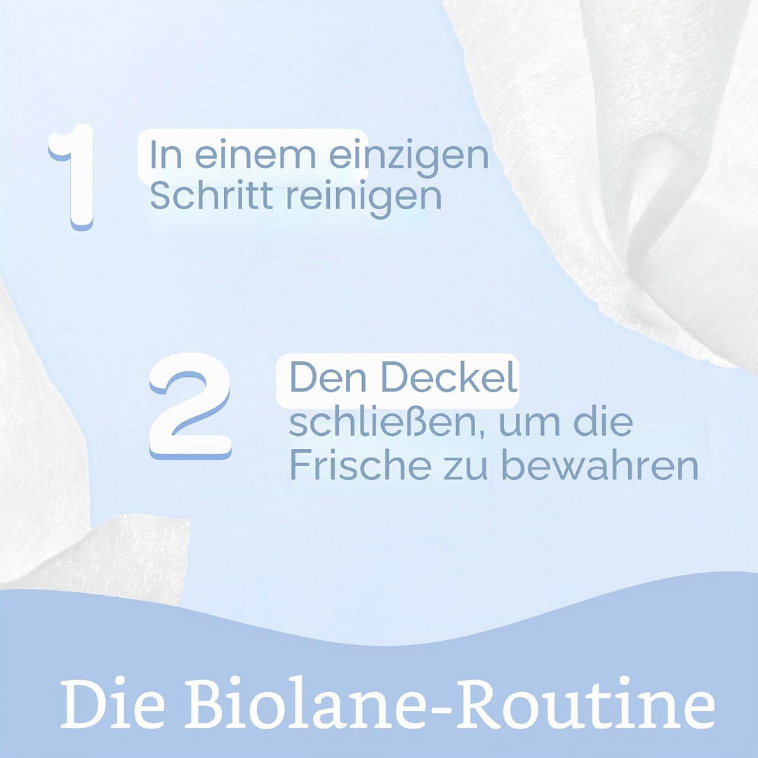 BIOLANE - Babytücher mit Wasser – 450 Tücher – 6 x 75 Stück – sanfte und effektive Reinigung – ab de