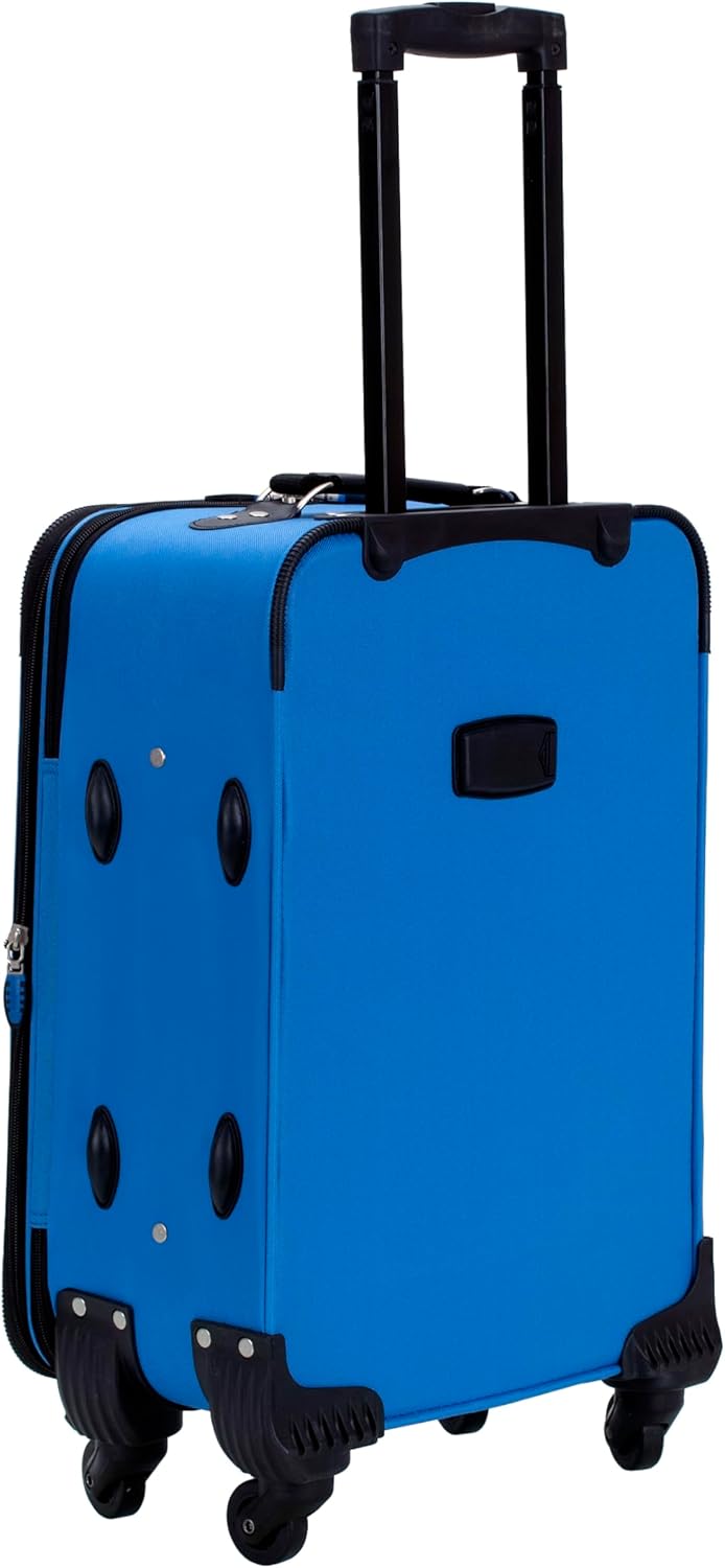Rockland Pasadena Softside Spinner Rad Gepäck, blau, Carry-On 20-Inch, Pasadena Softside Spinner Whe