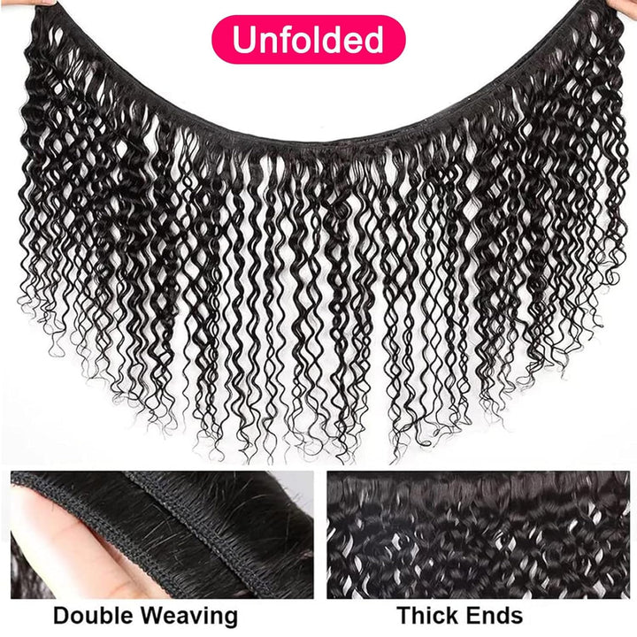 human hair Brasilian Kinky Curly Bundles 3 Bundles 80g/Bundle (Total 240g), 12x12x12 Inches, Natural