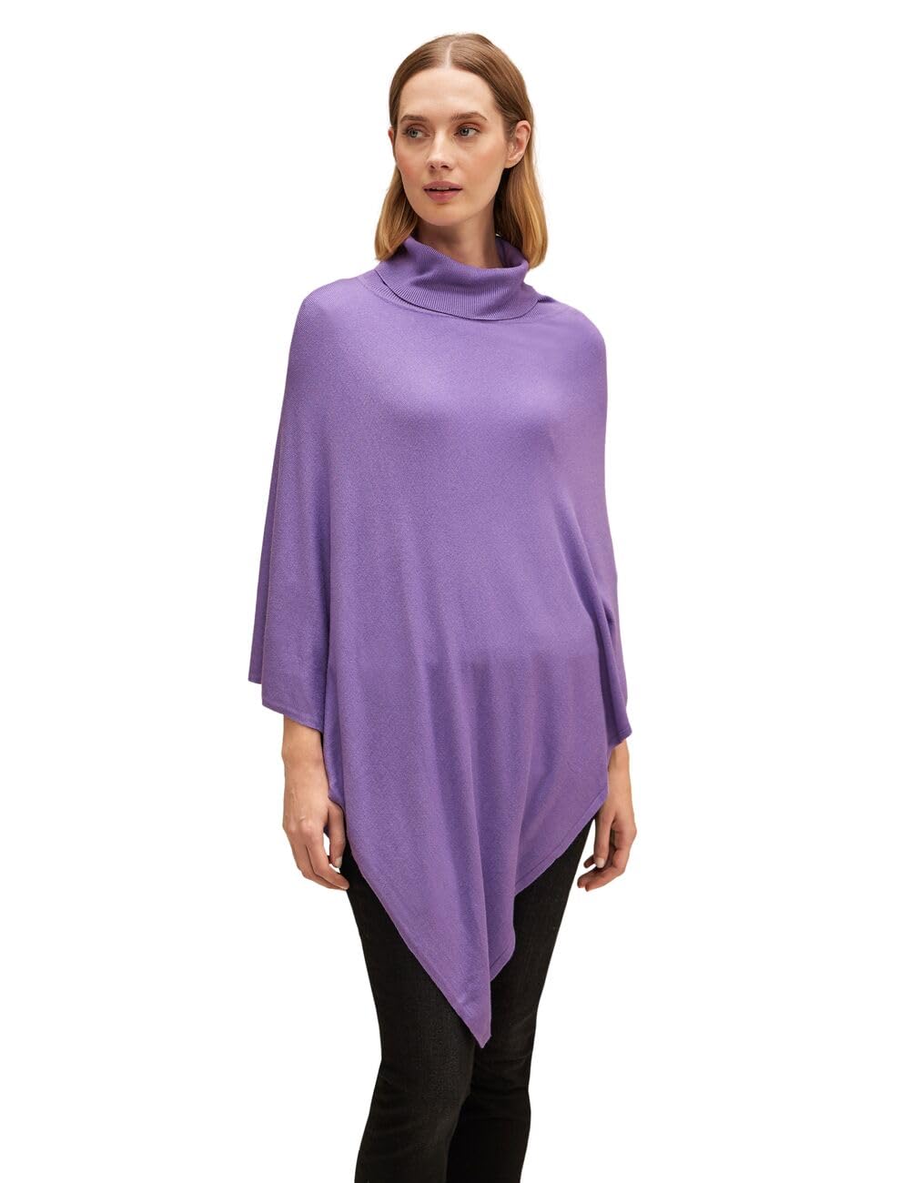 Street ONE Damen Poncho Einheitsgrösse Lupine Lilac, Einheitsgröße Lupine Lilac