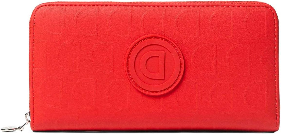 Desigual Rotes Portemonnaie mit Logomania Lazarus 20SAYP14 / 3000