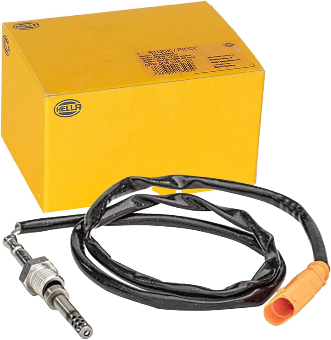 HELLA 6PT 358 181-121 Sensor, Abgastemperatur - 2-polig - geschraubt - Kabel: 830mm