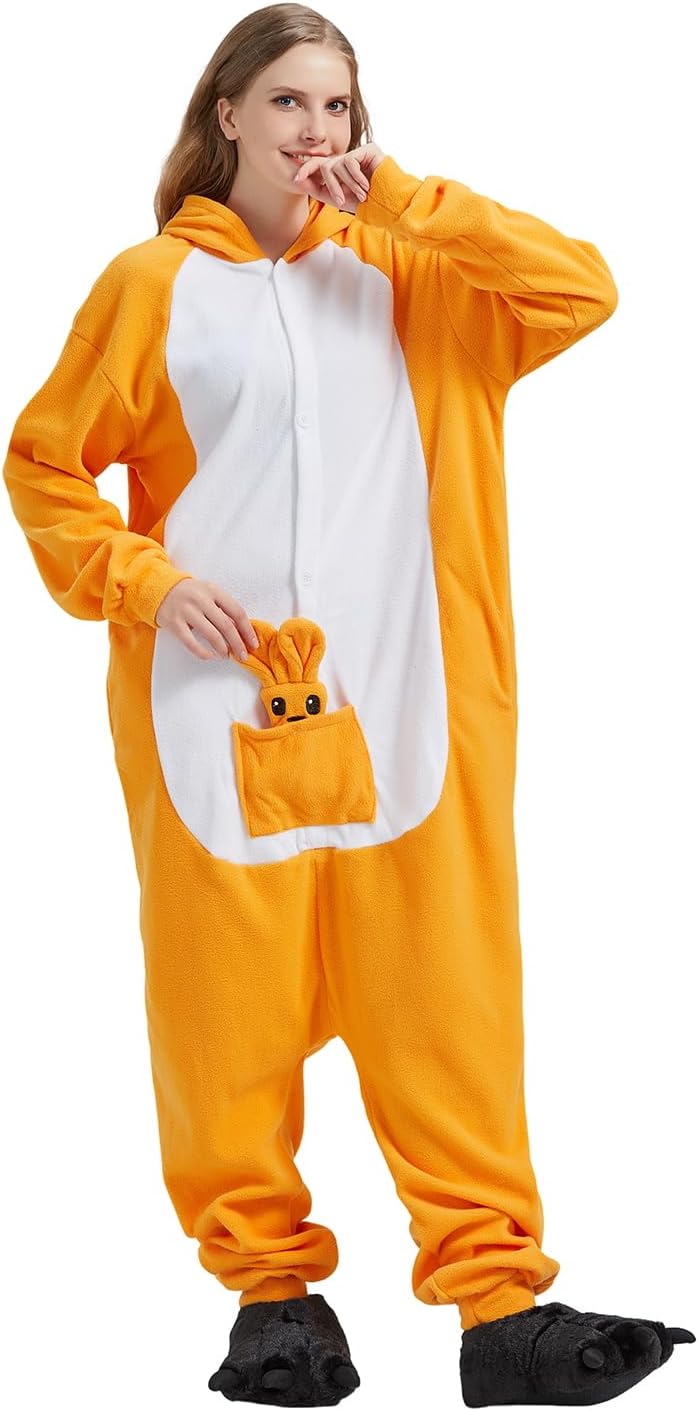 ZKomoL Pyjamas Onesies Cosplay Erwachsene Unisex Tiere Halloween Kostüm Kleid Loungewear, Tigermuste