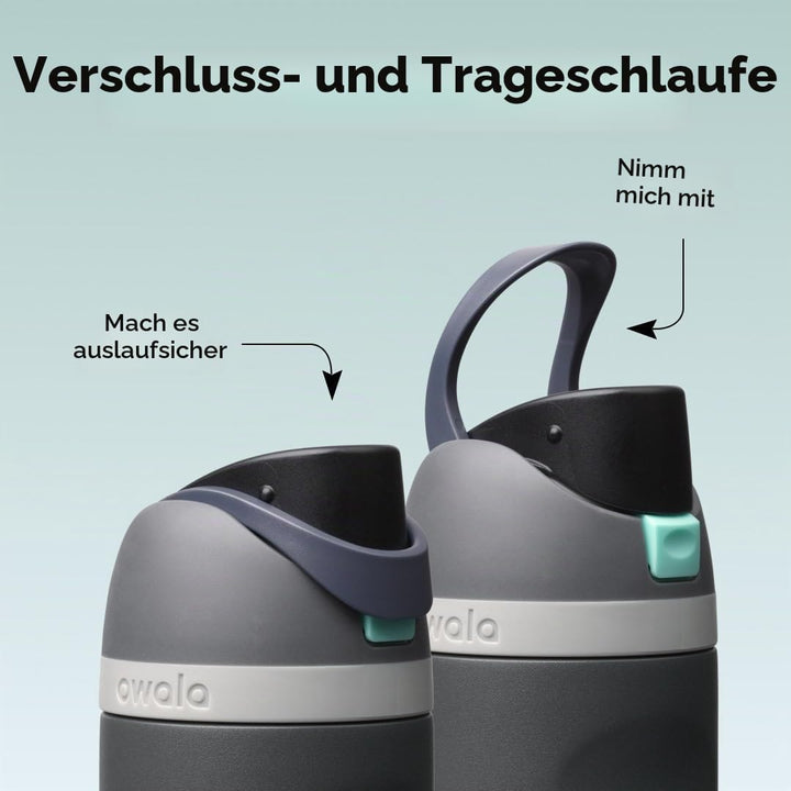 Owala FreeSip Isolierte Edelstahl Trinkflasche mit Strohhalm, 710 ml – BPA-frei, optimal für Sport,