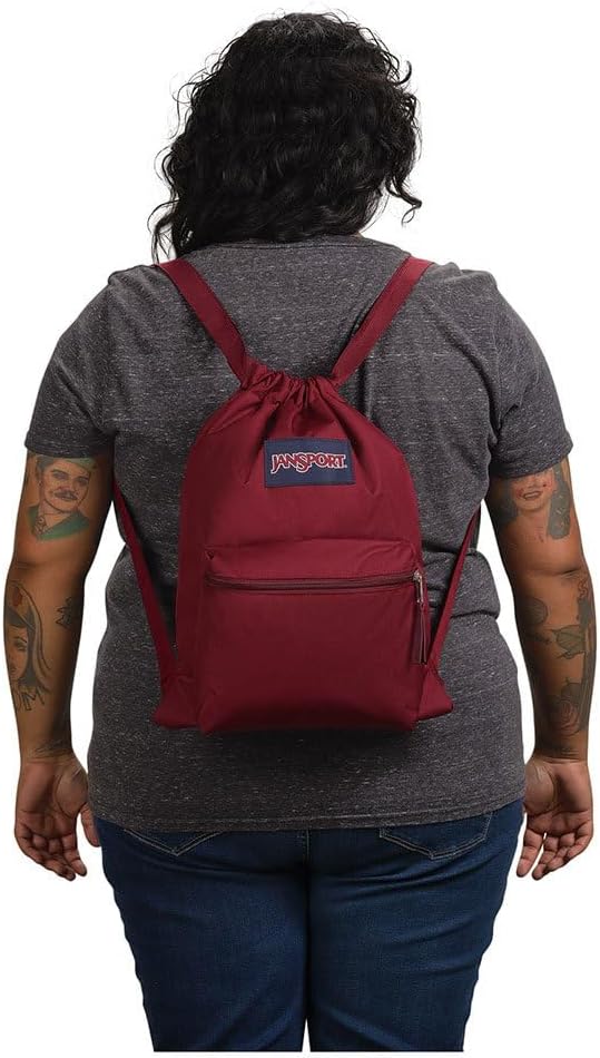 JanSport DRAWSACK Kleiner Rucksack,Russet Red, Russet Red