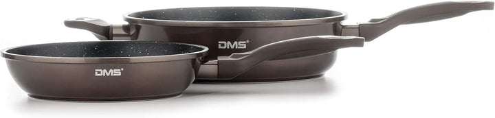 DMS® 15-teilig Induktion Kochgeschirr Kochset Töpfe Pfannen Bratpfanne Kasserolle Suppentopf Glasdec