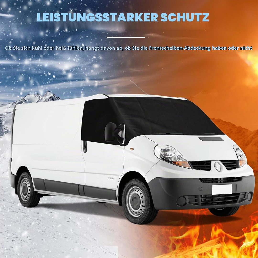 Auto Windschutzscheiben Abdeckung Ersatz für Renault Trafic 2001-2014, 600D Luxus Frontscheiben Sonn
