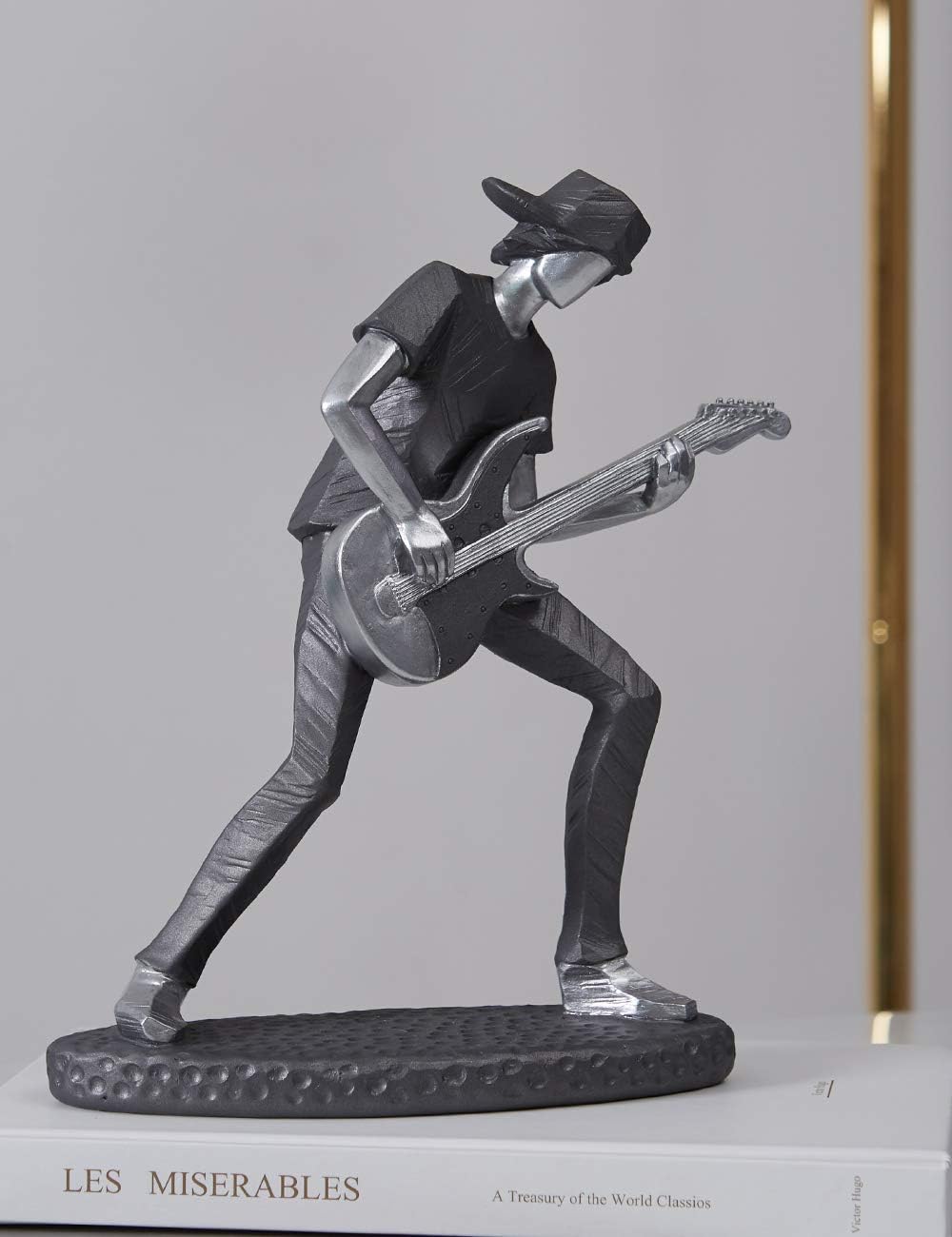 Amoy-Art Musik Figuren Skulptur Modern Dekor Statue Wohnzimmer Kunst Arts Polyresin Geschenk 24cm