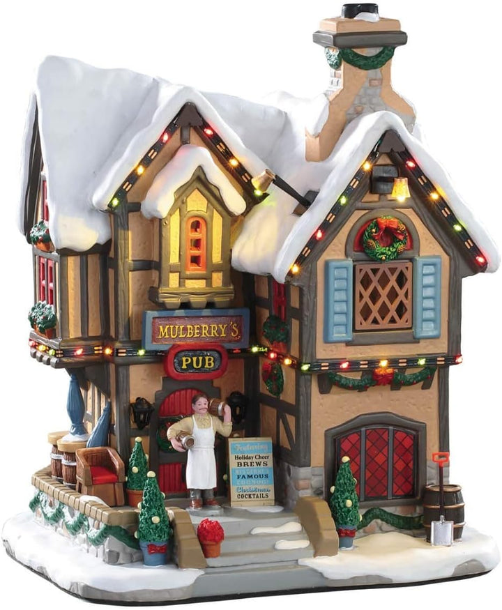 Lemax 95469 - Mulberry's Pub - Neu 2019 - Beleuchtete Kneipe - Caddington Village - Weihnachtswelt/W