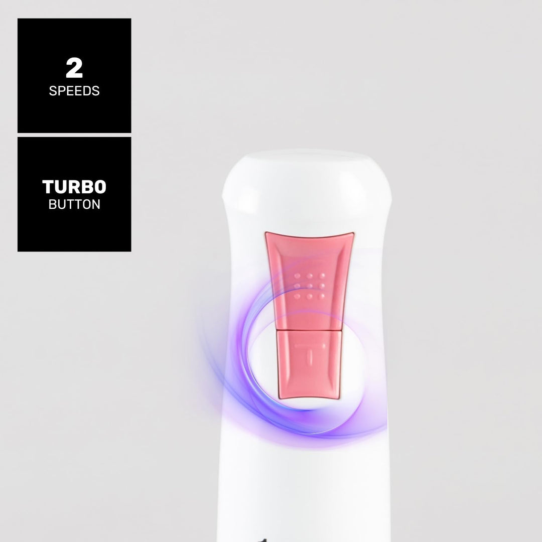 Taurus Stabmixer Roboter 1000 Edelstahl | 2 Geschwindigkeiten + Turbo| Edelstahlklingen | Spritzschu