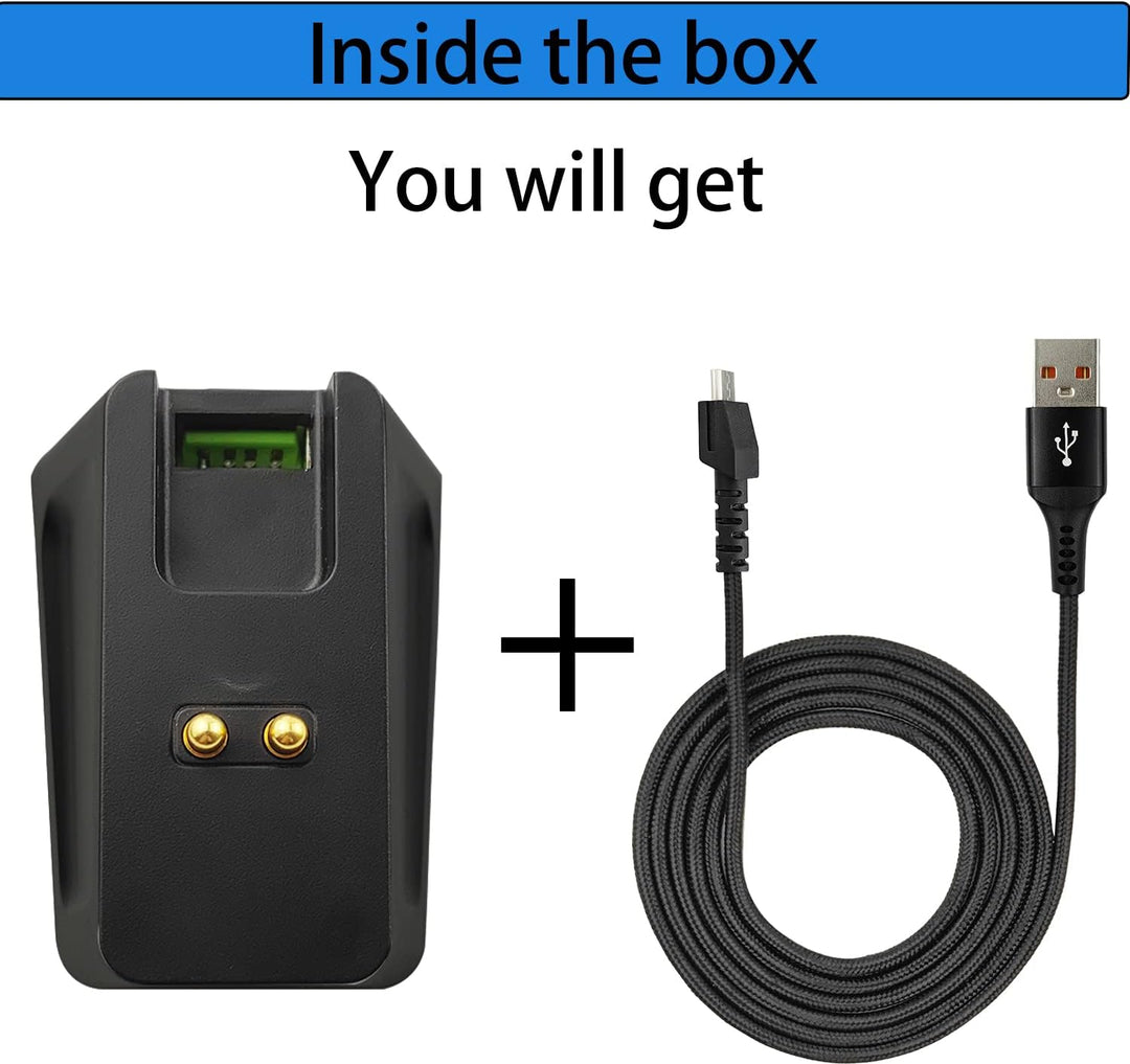 Ladestation mit 1,5 m USB-Ladekabel, passend für Razer Naga Pro/DeathAdder/Basilisk/Viper Ultimate G