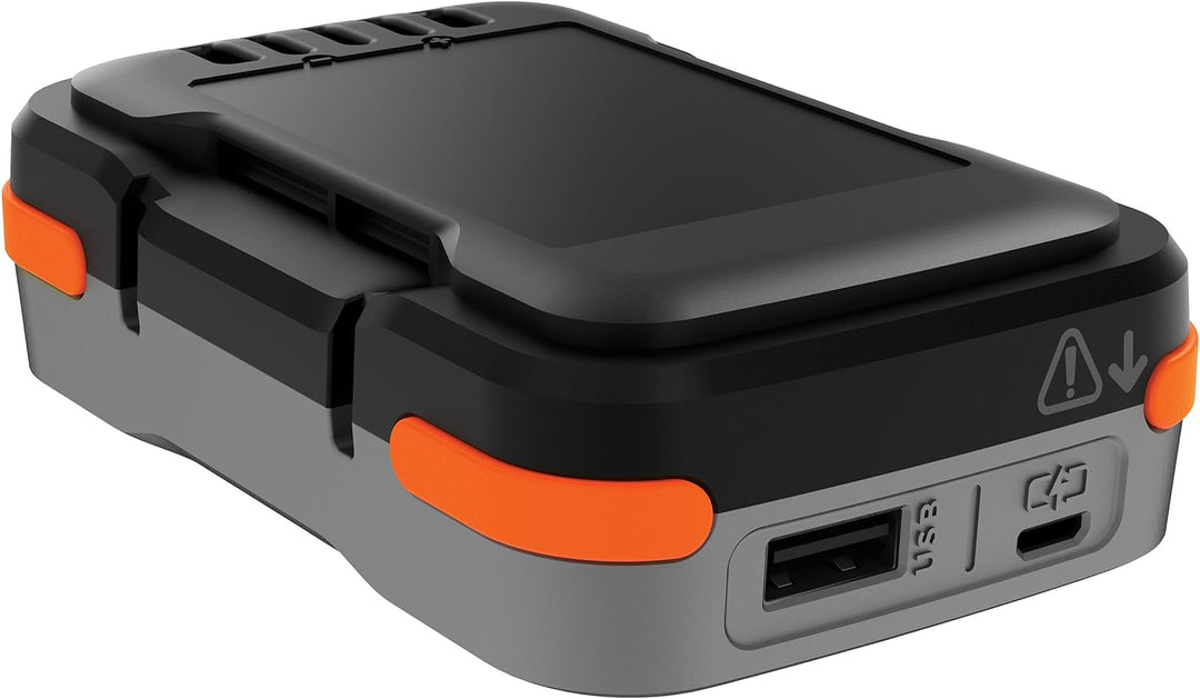 Black+Decker BDCB12B USB-Akku und Ladekabel, 18 W, 12 V, Sans batterie